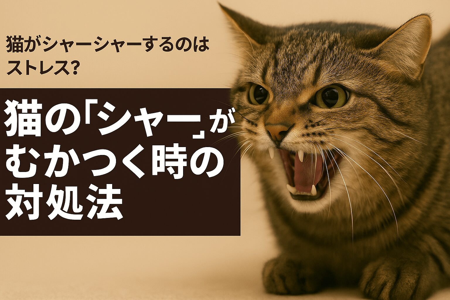 猫　シャー　むかつく